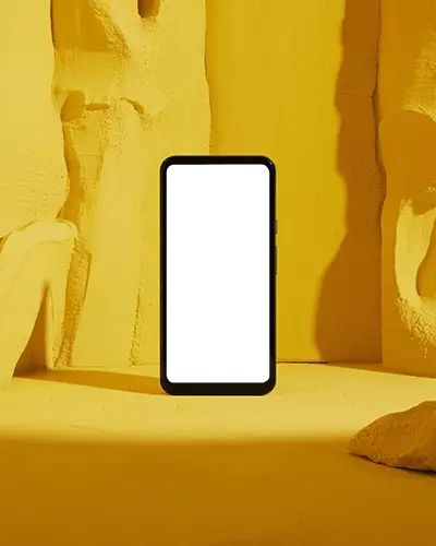 oneplus-phone-mockup-modern-smartphone-on-vivid-yellow-background-with-stone-texture