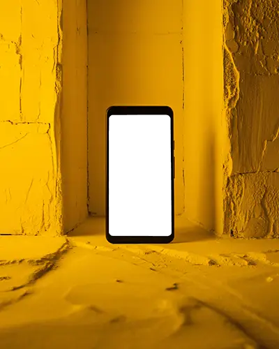 motorola-phone-mockup-premium-smartphone-in-yellow-stone-archway-with-textured-background
