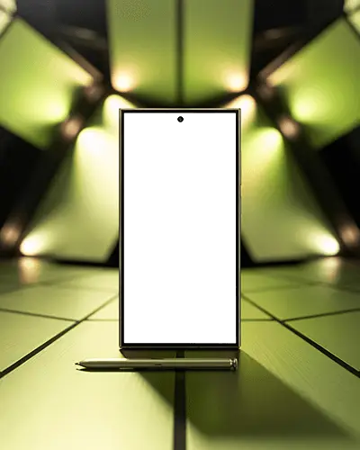 samsung-s25-ultra-phone-mockup-premium-smartphone-with-stylus-in-futuristic-green-light-setting