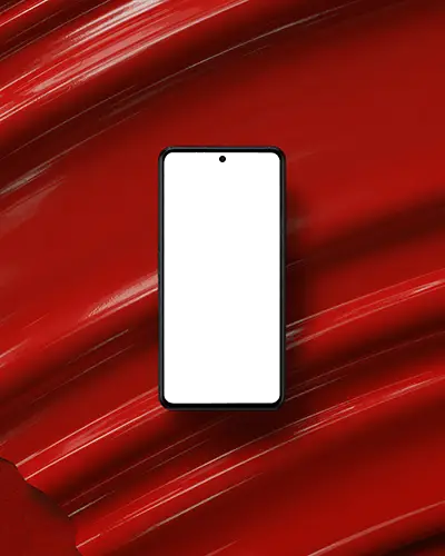 samsung-galaxy-mockup-modern-smartphone-display-on-glossy-red-abstract-background