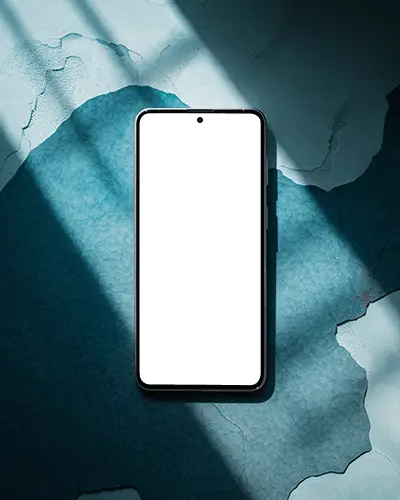 modern-google-pixel-smartphone-mockup-android-device-on-weathered-paint-surface-background