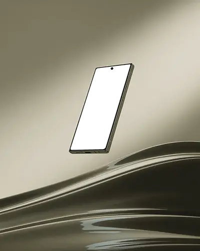 realistic-samsung-s25-ultra-android-phone-mockup-floating-against-metallic-liquid-wave-background