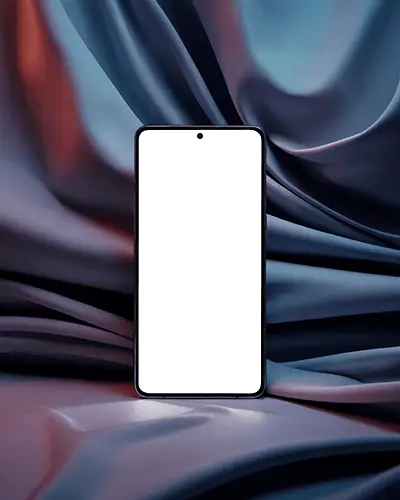 oneplus-mobile-phone-mockup-front-facing-view-elegant-lighting-silky-backdrop-shot