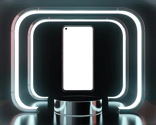 oneplus-phone-mockup-front-display-floating-in-futuristic-neon-light-arc-modern-studio