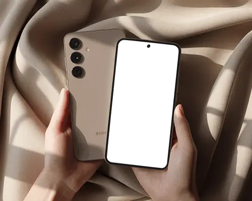 samsung-phone-mockup-stylish-dual-view-in-hands-soft-shadow-lighting-on-stylish-textured-fabric