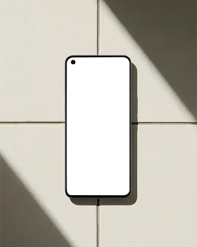 Googlepixel Sleek Modern Smartphone Mockup With Minimalist Tile Background Perfect