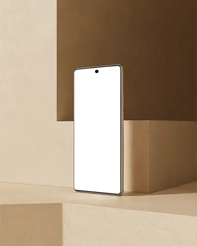 Huawei Modern Smartphone Mockup With Edge To Edge Display For App Presentation