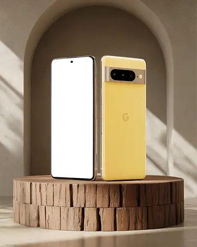 Googlepixel Sleek Modern Smartphone Mockup With Edge To Edge Display And Multi Lens Camera Layout