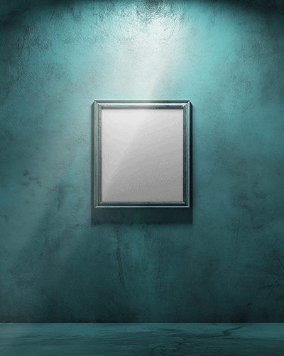 Motivational Art Be Kind Be Positive Photoframe Mockup With Flower Accent