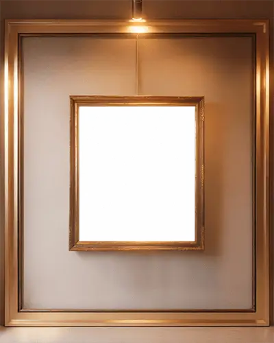 premium-wall-mounted-frame-mockup-for-artists-portfolio-showcase-with-focused-spotlight-lighting