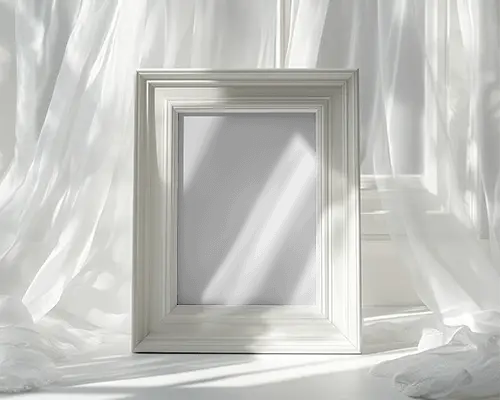 minimalist-photo-frame-mockup-with-soft-natural-light-and-sheer-fabric-background