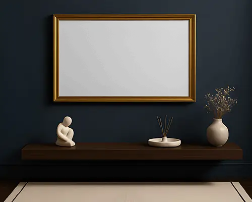 stylish-interior-wall-frame-mockup-with-meditative-statue-and-aromatic-incense