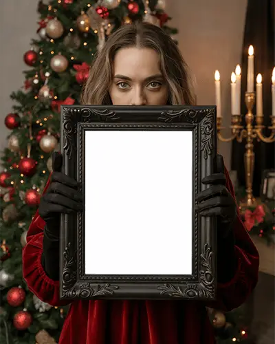 elegant-vintage-decorative-photo-frame-mockup-with-seasonal-festive-holiday-background