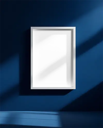 Modern Blank Picture Frame Mockup For Custom Artwork Display In Minimalist Setting