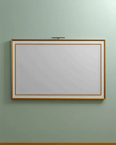 Elegant Horizontal Art Frame Mockup For Minimalist Wall Decoration And Gallery Display