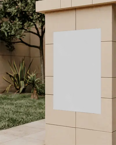 Outdoor Wall Poster Mockup For Marketing Advertising And Promotional Design Presentation