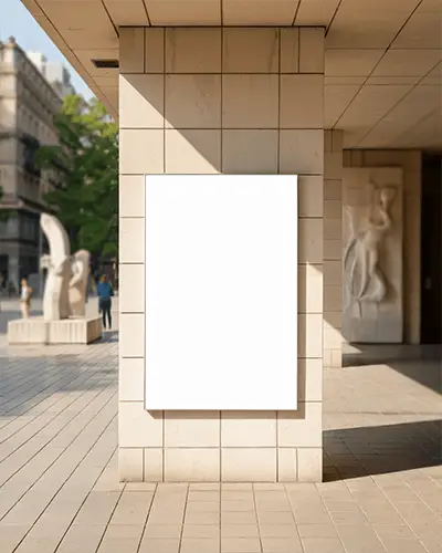 Cityside Advertisement Poster Mockup For Brand Promotion Visual