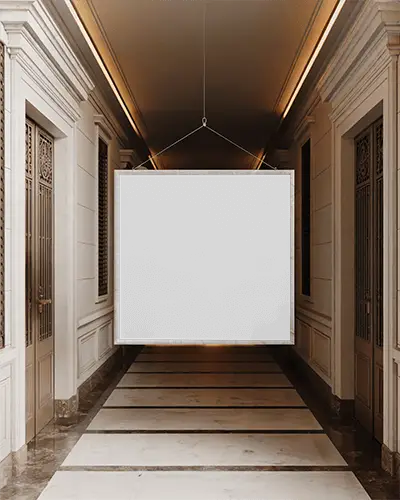 realistic-hanging-wall-poster-mockup-luxury-corridor-presentation-design-layout