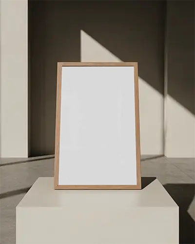 modern-blank-horizontal-poster-mockup-with-simple-wooden-frame-on-minimalist-background