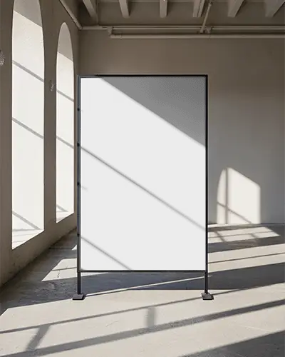 sleek-rectangular-poster-mockup-in-open-industrial-room-with-arched-windows-and-textured-floor