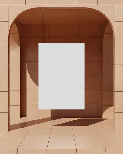 minimalist-architectural-poster-mockup-hanging-in-modern-archway-design-background