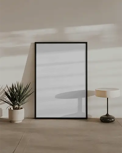 modern-minimalist-poster-mockup-with-plant-and-lamp-in-bright-natural-light-room-setting