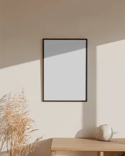 minimalist-wall-poster-mockup-with-soft-light-and-natural-decor-elements-on-table