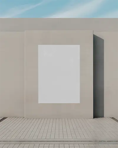 clean-architectural-poster-mockup-with-shadow-effect-on-textured-wall-and-paved-floor