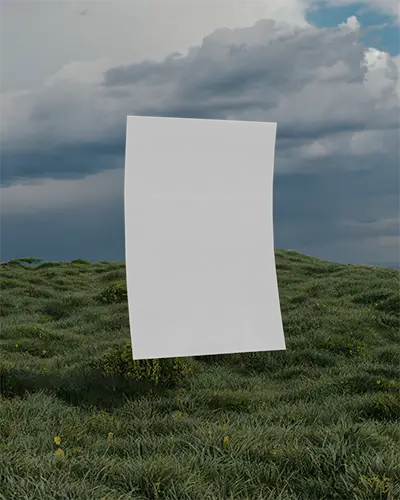 vertical-poster-mockup-floating-above-field-with-lush-green-grass-and-dramatic-sky