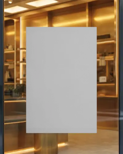 Luxury Retail Storefront Poster Mockup For Brand Promotion And Advertising