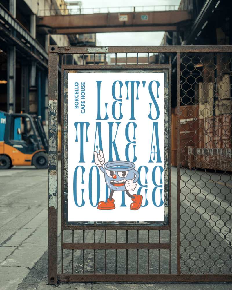 Dining Room Poster Mockup Light Wooden Frame Cozy Candlelit Ambience