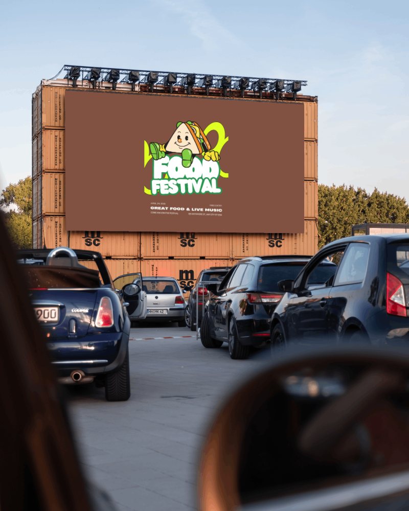 Large Poster Under Lights