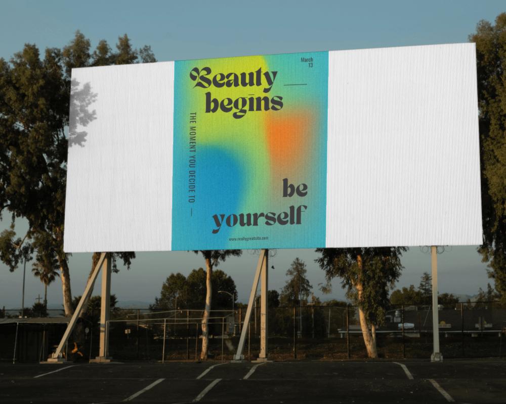 Billboard With Trees