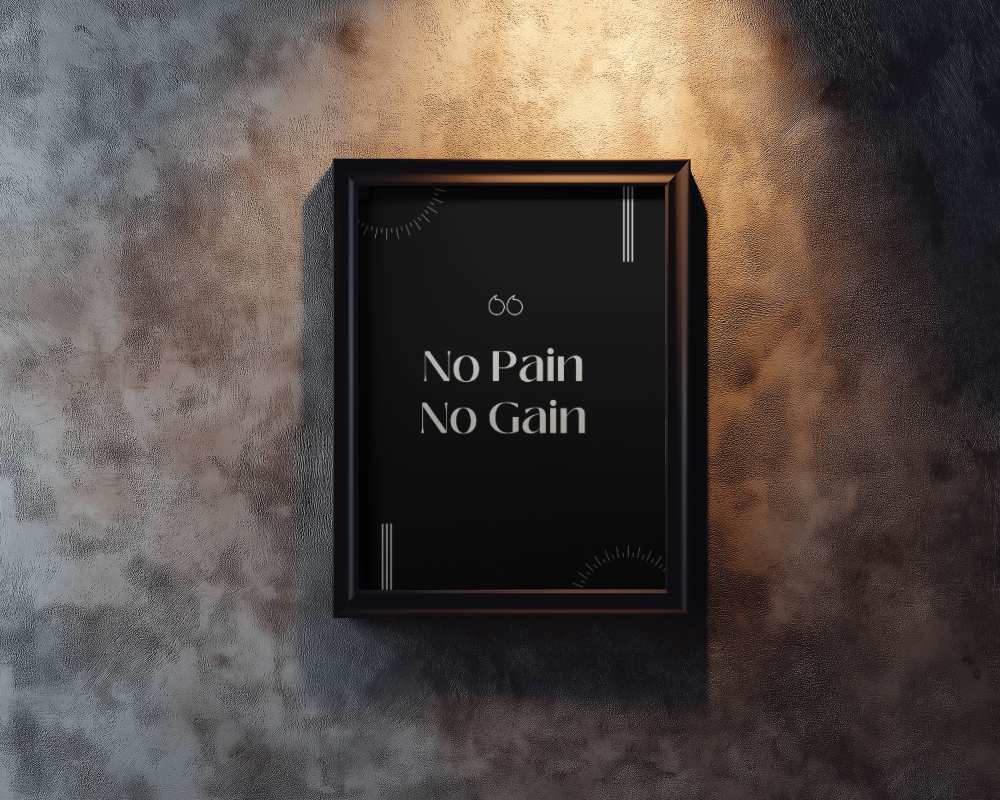 Wall Art Mockup With Spotlight Effect Against Warm Toned Textured Wall