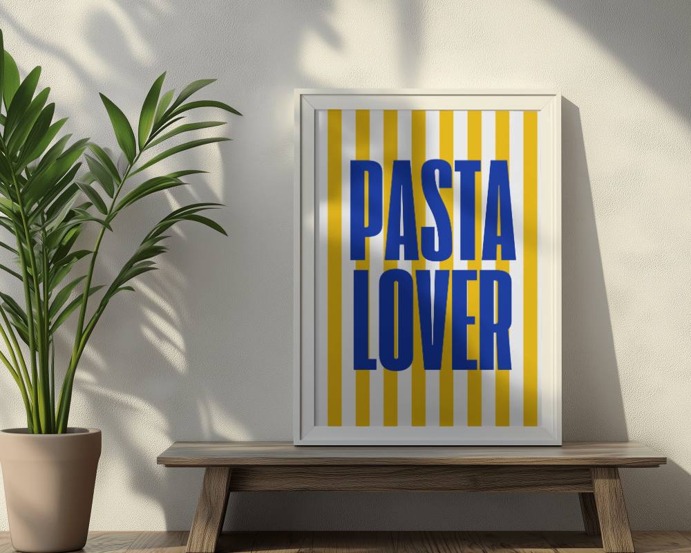 Poster Mockup In Sunlit Corner With Houseplant