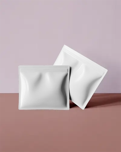 Resealable Pouch Mockup For Packaging Design And Marketing Promotion Visualization