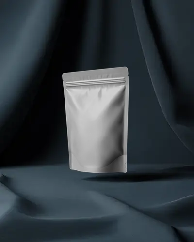 Stand Up Pouch Mockup With Zipper Lock For Product Packaging Brand Showcase