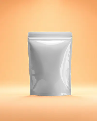 Flexible Zipper Pouch Mockup For Product Packaging And Commercial Brand Presentation