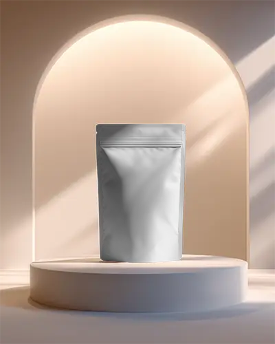 Premium Stand Up Pouch Mockup For Packaging Design And Brand Presentation Display