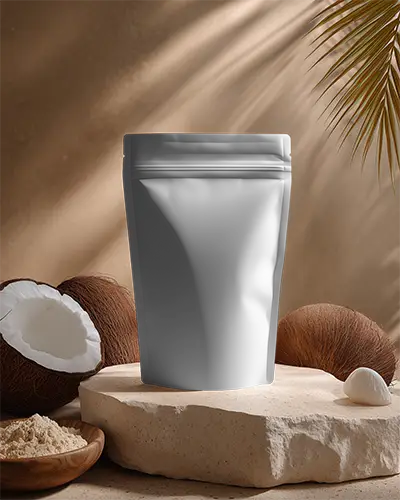 Matte Finish Zip Lock Pouch Mockup For Health Foods And Wellness Product Branding