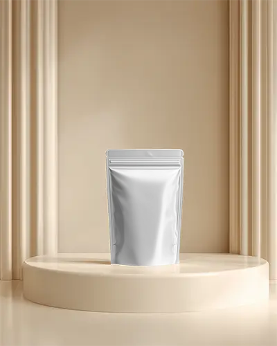 Modern Resealable Pouch Mockup For Retail Product Display And Branding Presentation