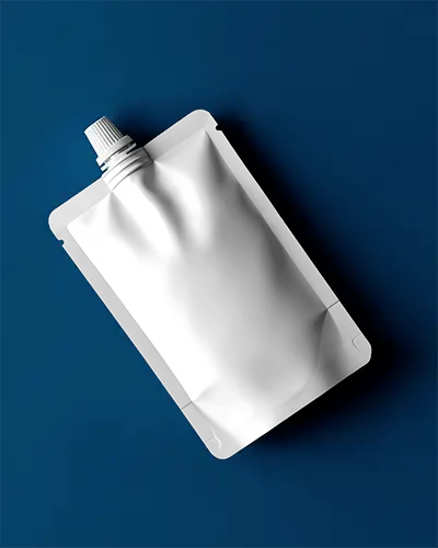 Sealable Spout Standup Pouch Mockup For Liquid Product Design Presentation