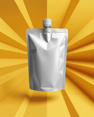 Stand Up Spout Pouch Mockup For Liquid Packaging Promotional Use And Branding