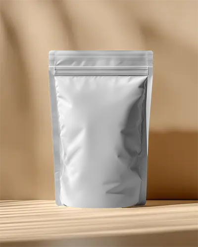 Stand Up Pouch Mockup With Zipper Sealable Packaging For Product Branding Presentation