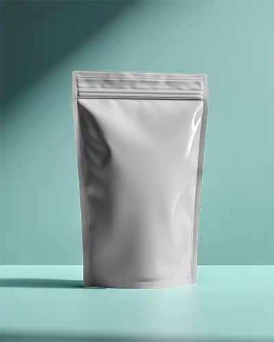 Resealable Standup Pouch Mockup For Flexible Packaging Design And Branding Presentation