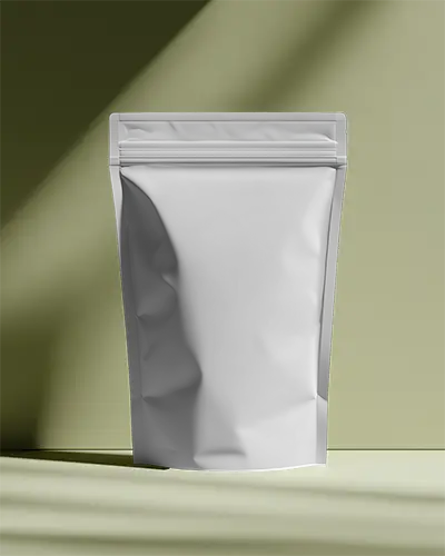 Stand Up Pouch Mockup With Zipper Lock Perfect For Custom Packaging Design And Branding