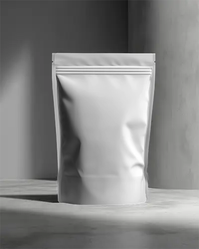 Resealable Zipper Pouch Mockup For Food Snacks Coffee Or Cosmetic Products