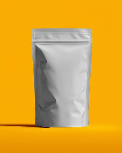 Flexible Pouch Packaging Mockup Suitable For Snacks Coffee Tea And Other Consumable Items