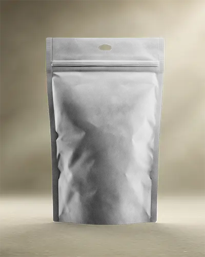 Stand Up Pouch Mockup With Resealable Zipper For Product Packaging And Brand Presentation