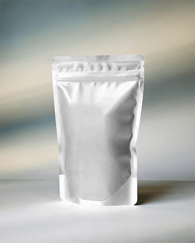 Glossy Stand Up Pouch Mockup With Soft Gradient Lighting And Shadow Effects Refined And Premium Look